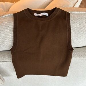 Zara knit crop top